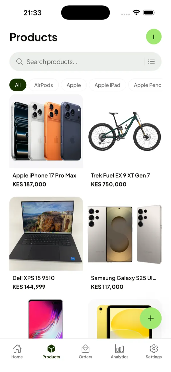 Products added to your store